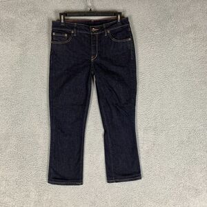 Raleigh‎ Denim Jeans Straight Cropped Women's 27 Rinse Indigo Stretch Low Rise